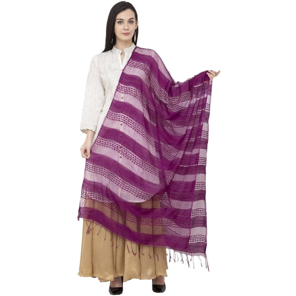 A R Silk Payal Plan Regular Dupatta Purple Color Dupatta or Chunni | Grab2Buy