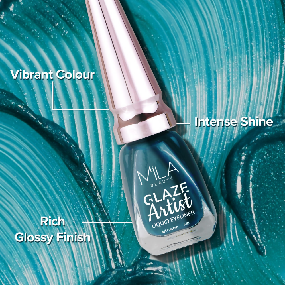 Mila Beaute Glaze Artist Waterproof & Smudge Proof Eyeliner - Infinite Black