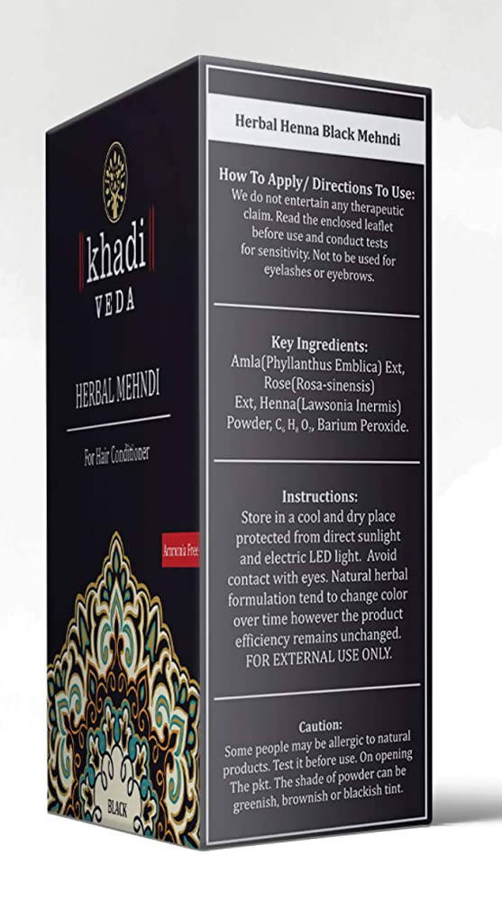 Khadi Veda Black Herbal Mehndi | Grab2Buy