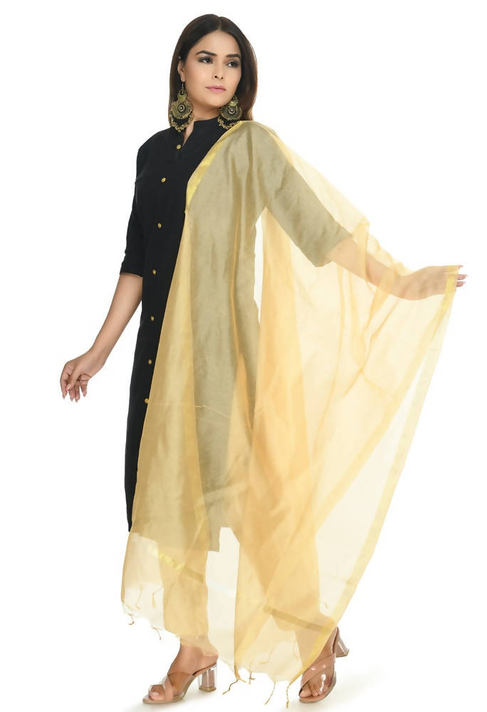 Mominos Fashion Golden Banarsi Piping Dupatta | Grab2Buy