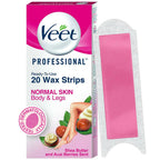 Veet Professional Waxing Strips for Women - Normal Skin