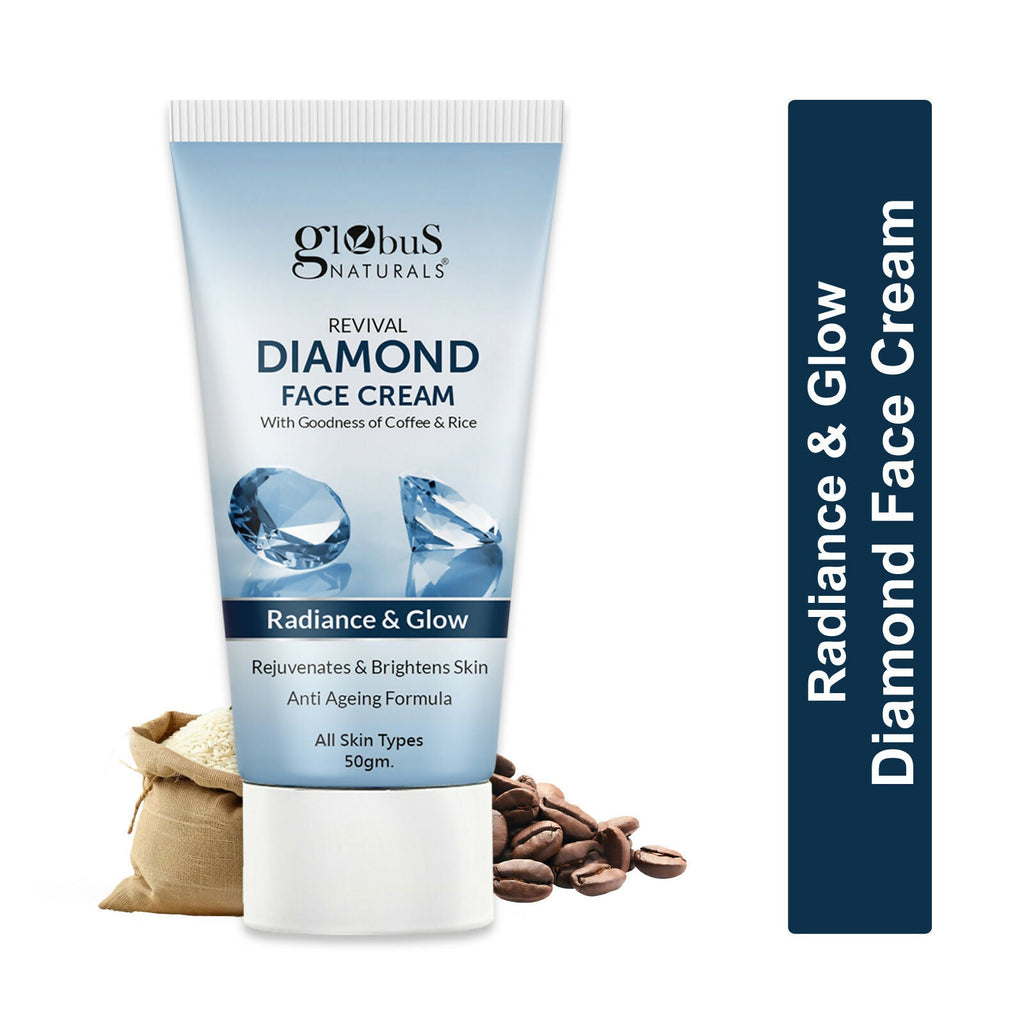 Globus Naturals Revival Diamond Face Cream, Suitable For All Skin Types | Grab2Buy