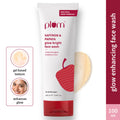 Plum Saffron & Papaya Glow Bright Gel Face Wash For Daily Use - Fights Dullness & Evens Skin Tone | Grab2Buy