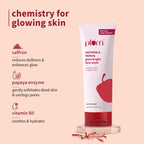 Plum Saffron & Papaya Glow Bright Gel Face Wash For Daily Use - Fights Dullness & Evens Skin Tone | Grab2Buy