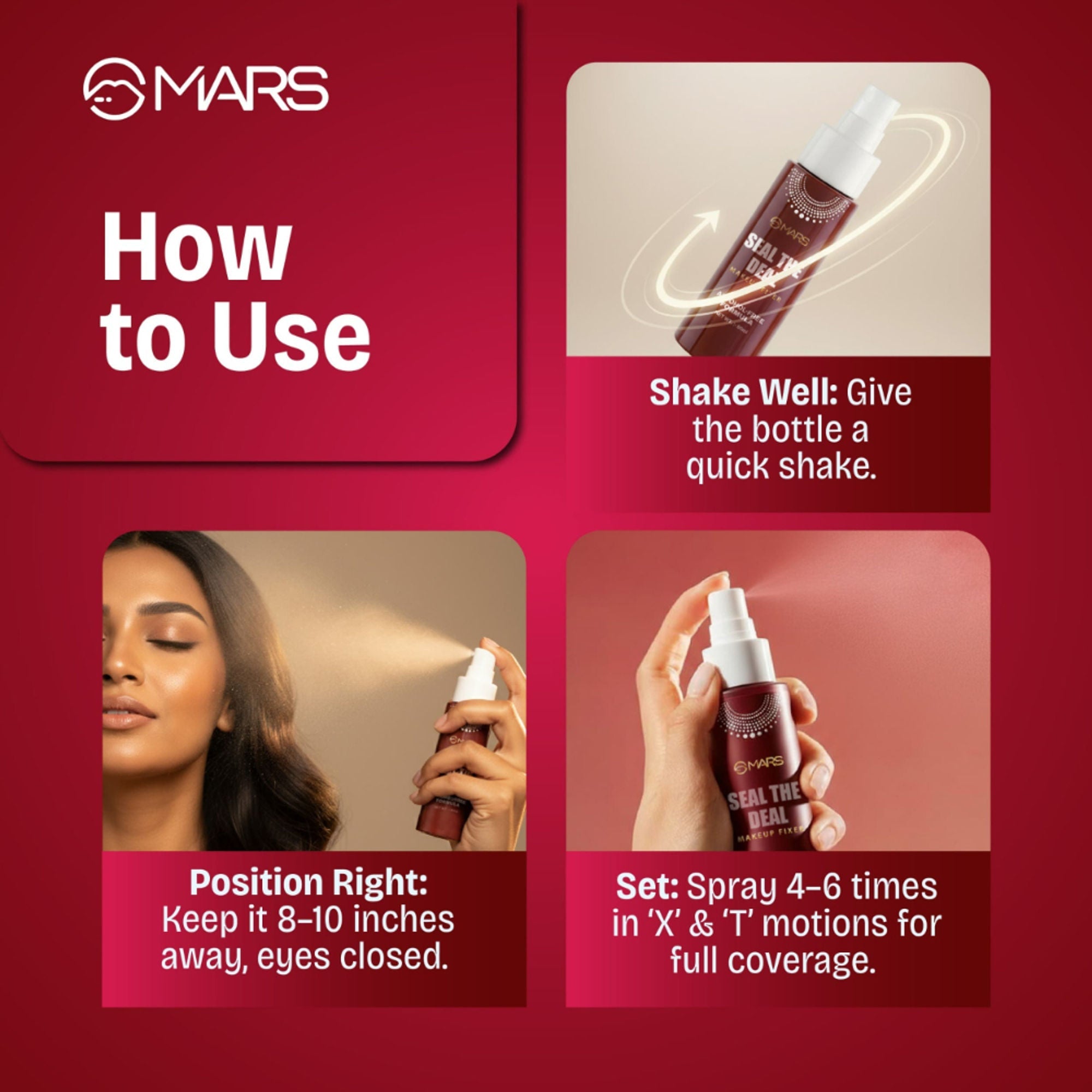 MARS Cosmetics Seal the Deal Long-Lasting Makeup Fixer Spray | Grab2Buy