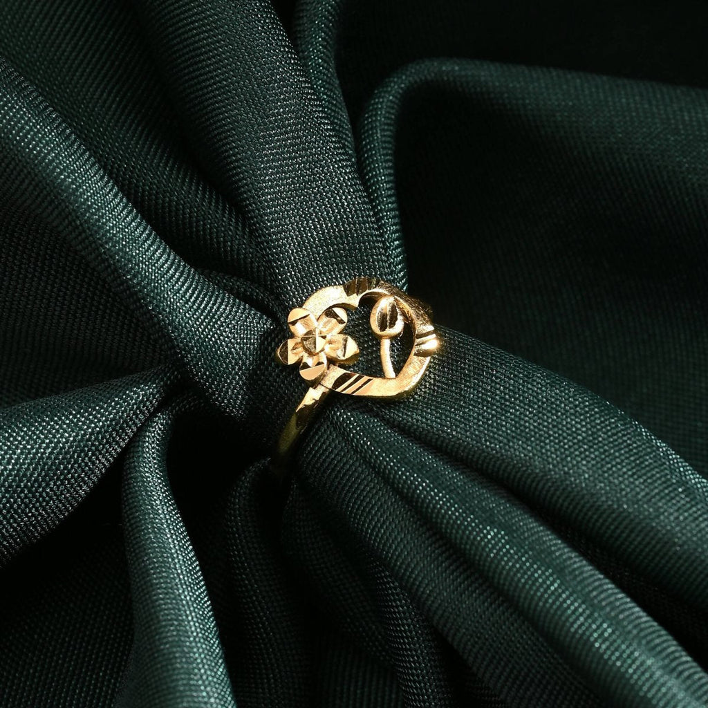 AanyaCentric Gold-Polished Mangalsutra & Ring Set | Grab2Buy