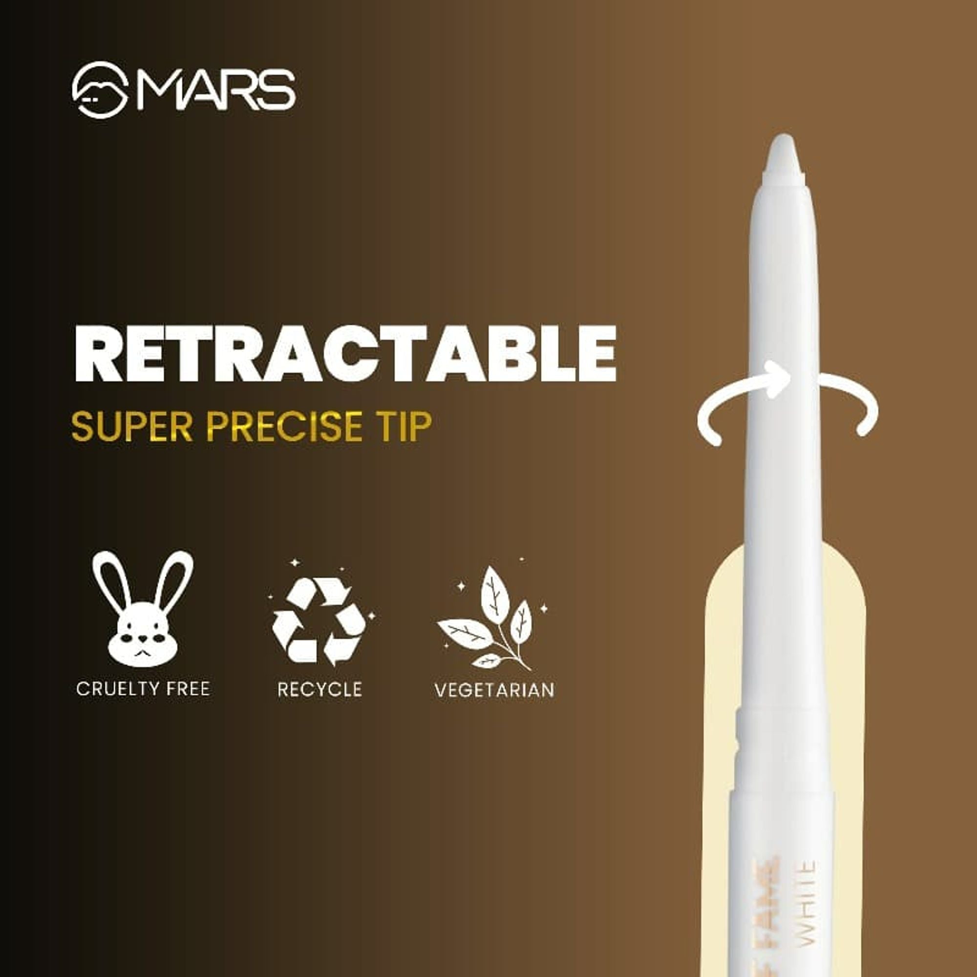 MARS Cosmetics Kohl Of Fame Kajal - White | Grab2Buy