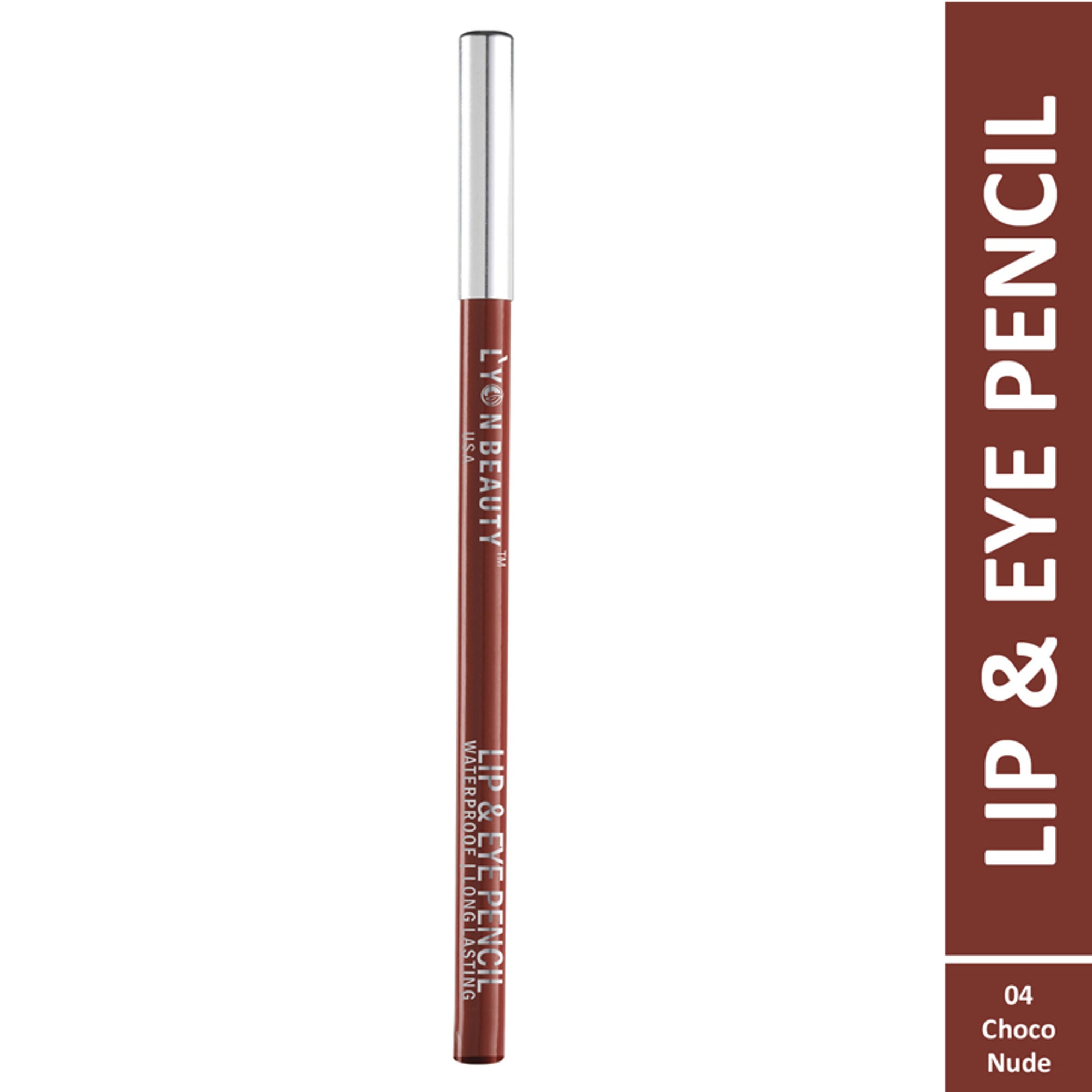 Lyon Beauty Lip & Eye Pencil - Choco Nude 04 | Grab2Buy