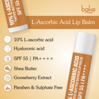 Bake 10% L-Ascorbic Acid Tinted Butter Brightening Lip Balm SPF 55 PA++++