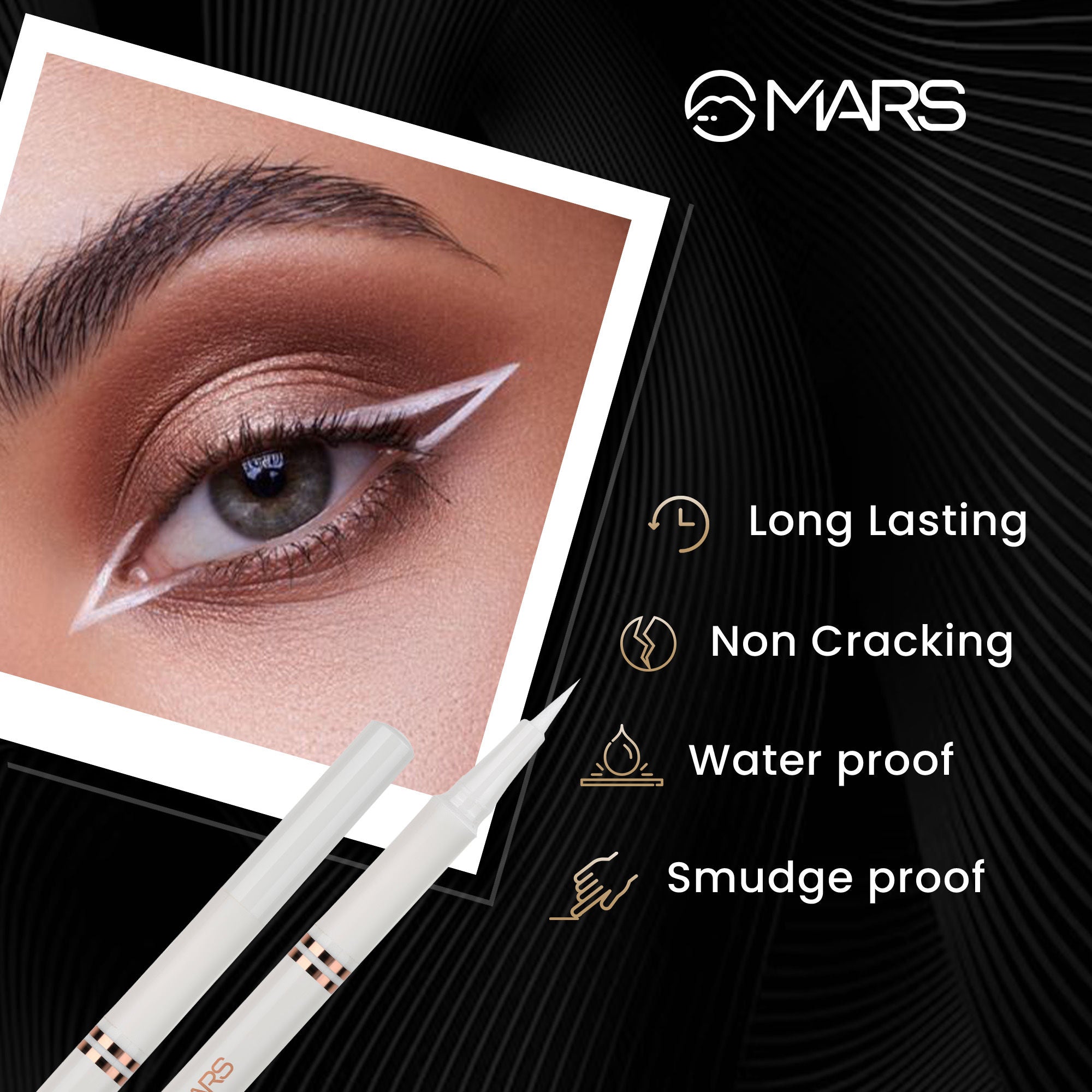 MARS Cosmetics Liquid Pen Eyeliner - White | Grab2Buy