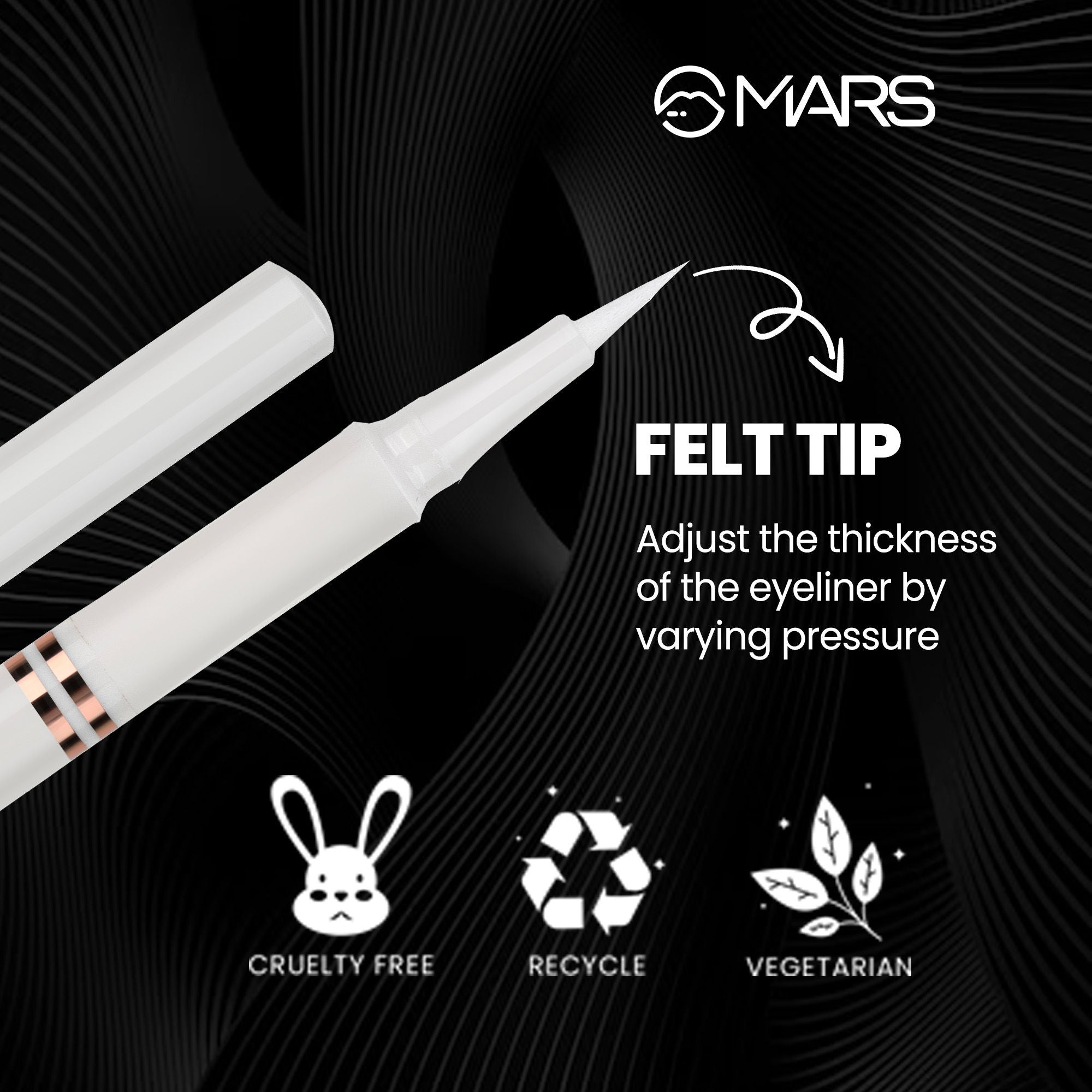 MARS Cosmetics Liquid Pen Eyeliner - White | Grab2Buy
