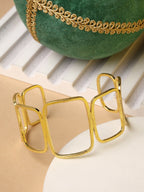 NVR Women Gold-Polished Western Cuff Bracelet | Grab2Buy