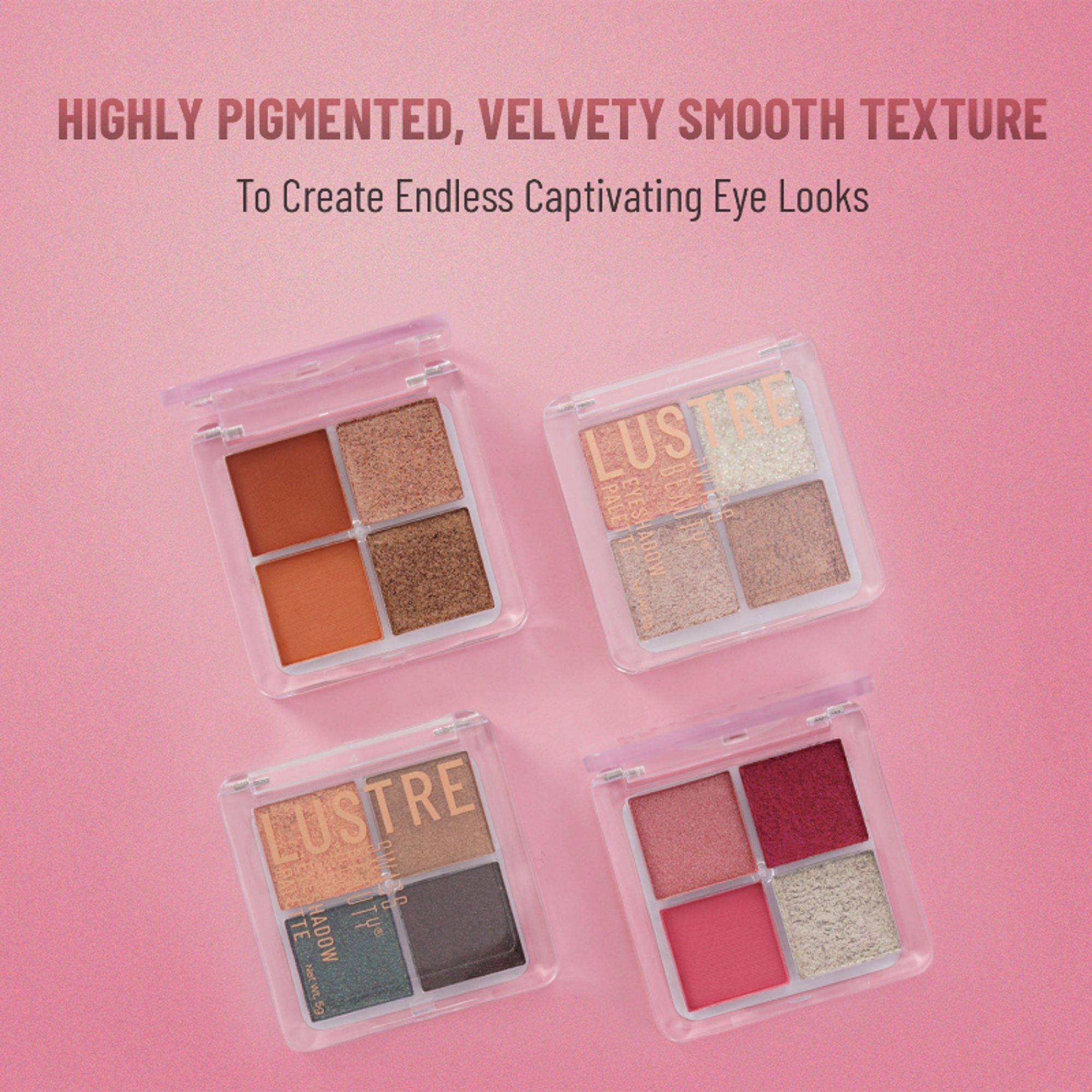 Swiss Beauty Lustre Eyeshadow Palette - 1 Rose N Petals | Grab2Buy