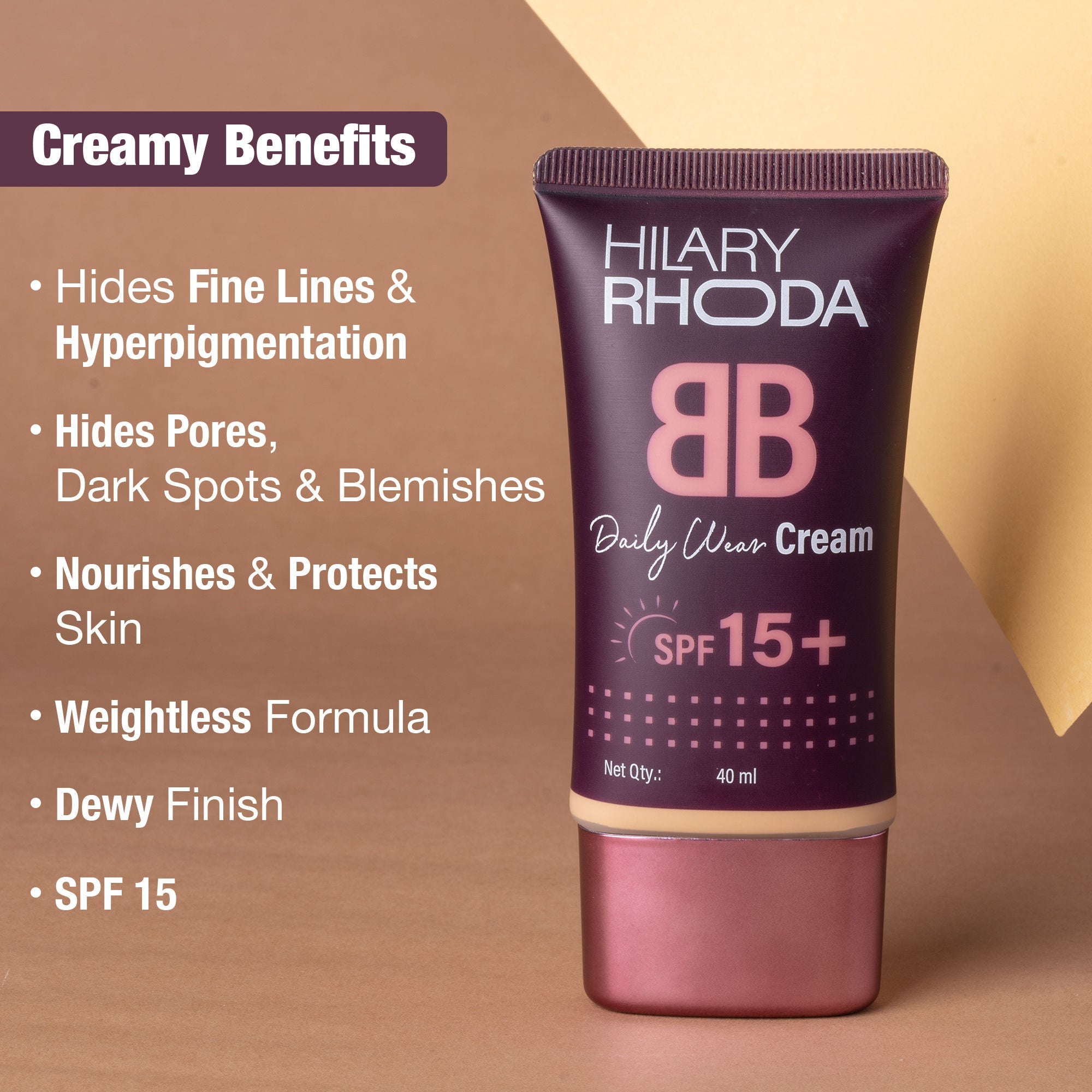 Hilary Rhoda BB Cream With SPF 15 - Golden Beige 04 - Shell White 01 | Grab2Buy