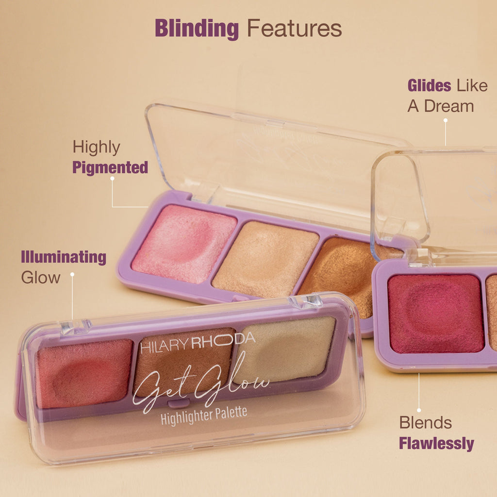 Hilary Rhoda Get Glow Highlighter Palette - 03 | Grab2Buy
