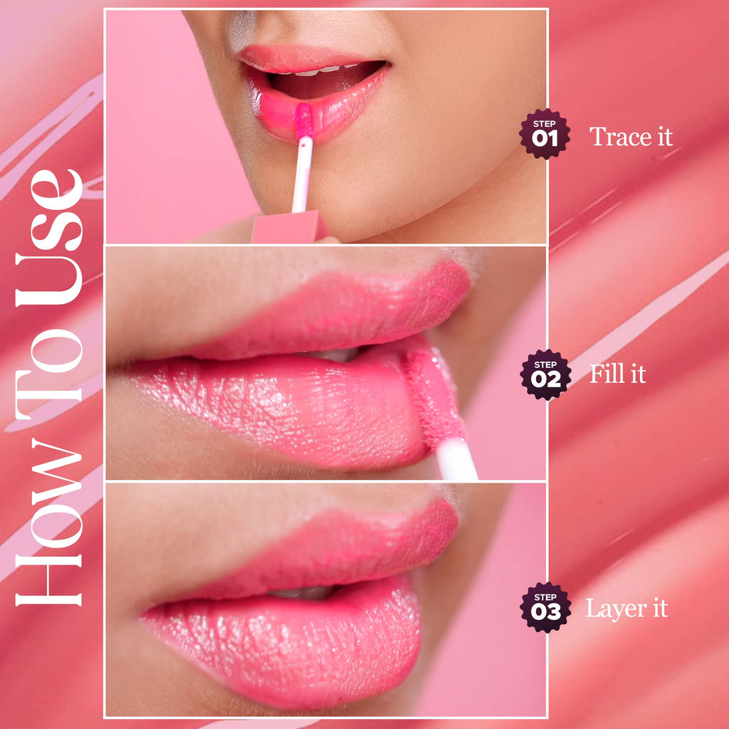 Hilary Rhoda Glass Glow Lip Gloss - Peach Me 02