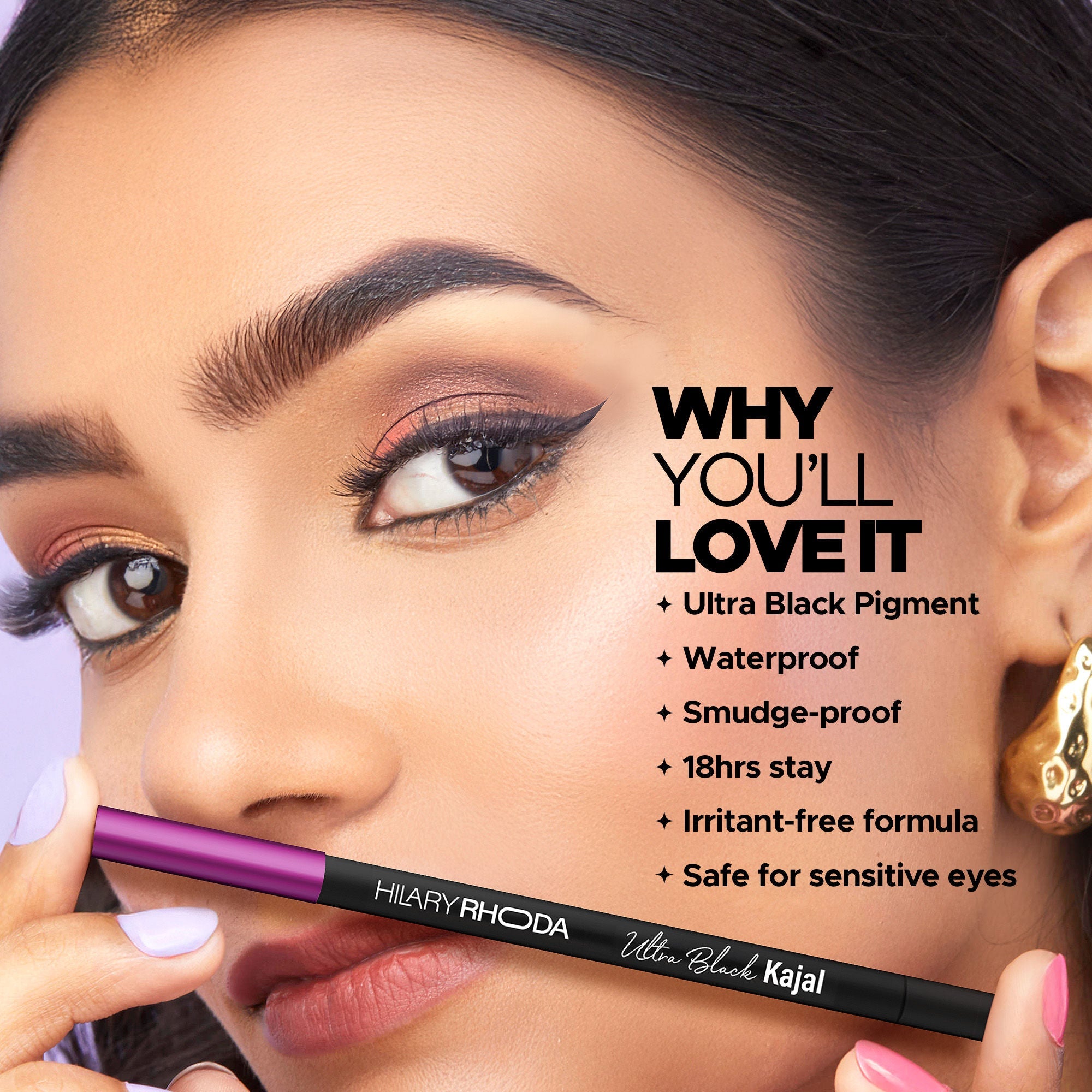 Hilary Rhoda Ultra Black Waterproof Kajal | Grab2Buy