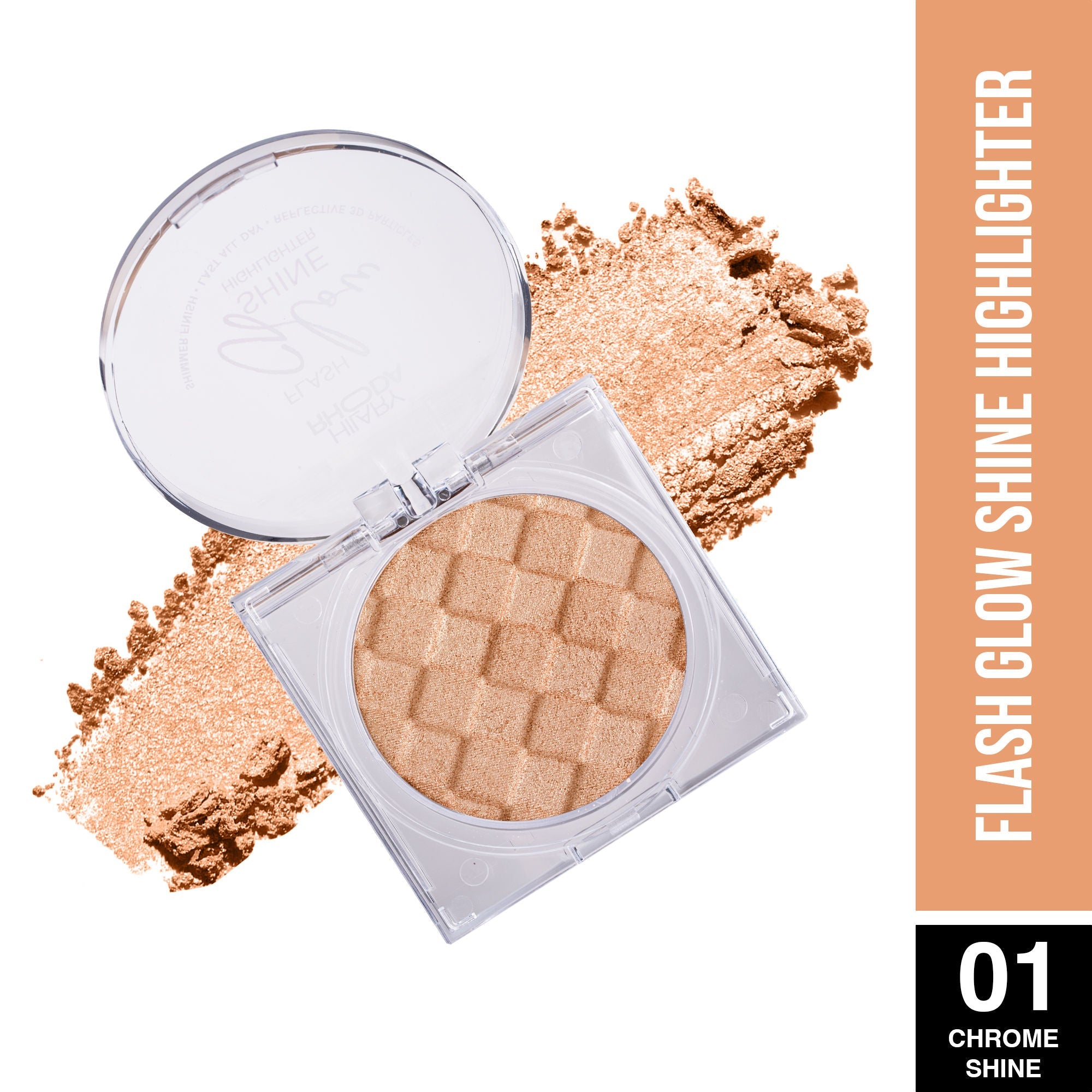 Hilary Rhoda Flash Glow Shine Reflective Highlighter - Chrome Shine 01 | Grab2Buy