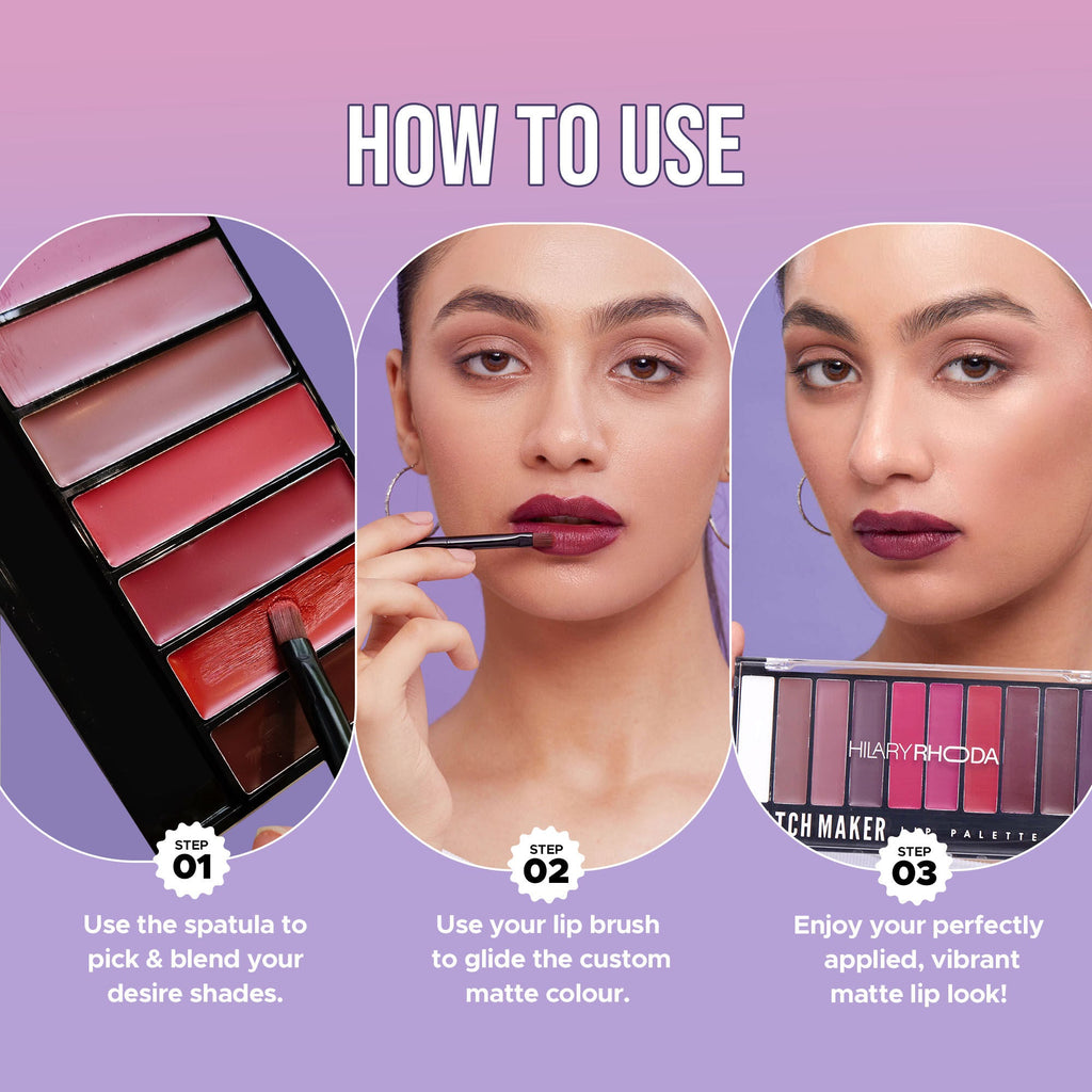 Hilary Rhoda Match Maker Waterproof Lip Palette - Mood Changer 01 | Grab2Buy