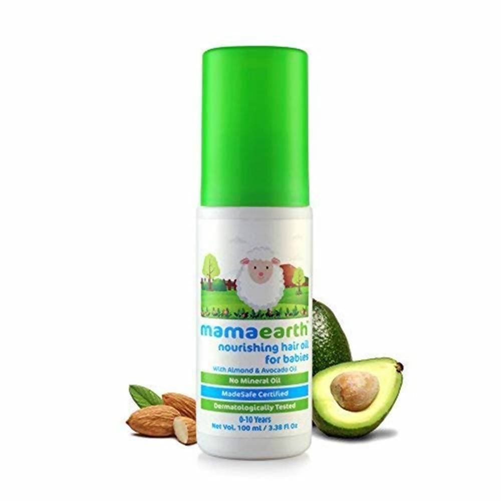 Mamaearth Nourishing Hair Oil For Babies For Repairs Dry Scalp & Stimulates New Hair Growth | Grab2Buy