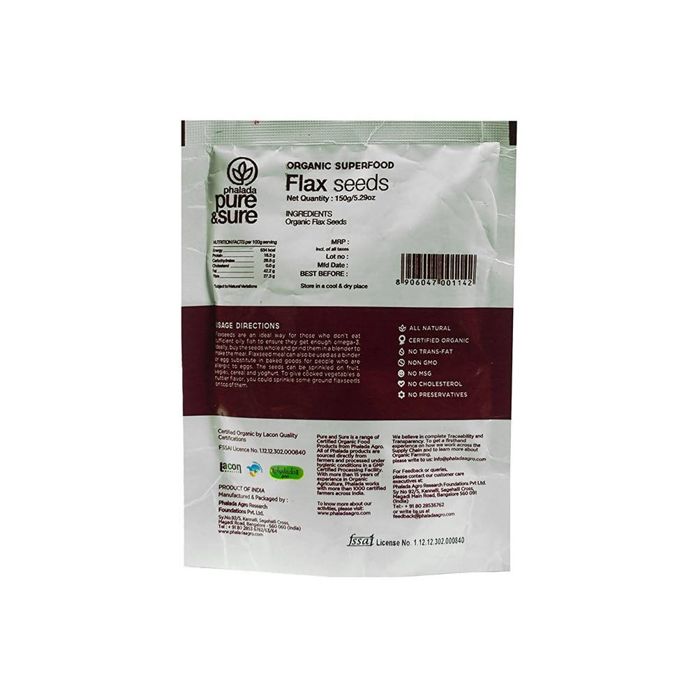 Pure & Sure Organic Superfood+ Flax Seeds | Grab2Buy