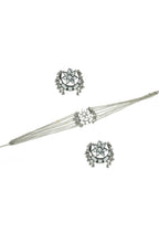 Mominos Fashion Johar Kamal Silver-Plated Brass Finish Mirror Work Choker For Women | Grab2Buy