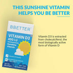 BBETTER Vitamin D3 400 IU Capsules | Grab2Buy