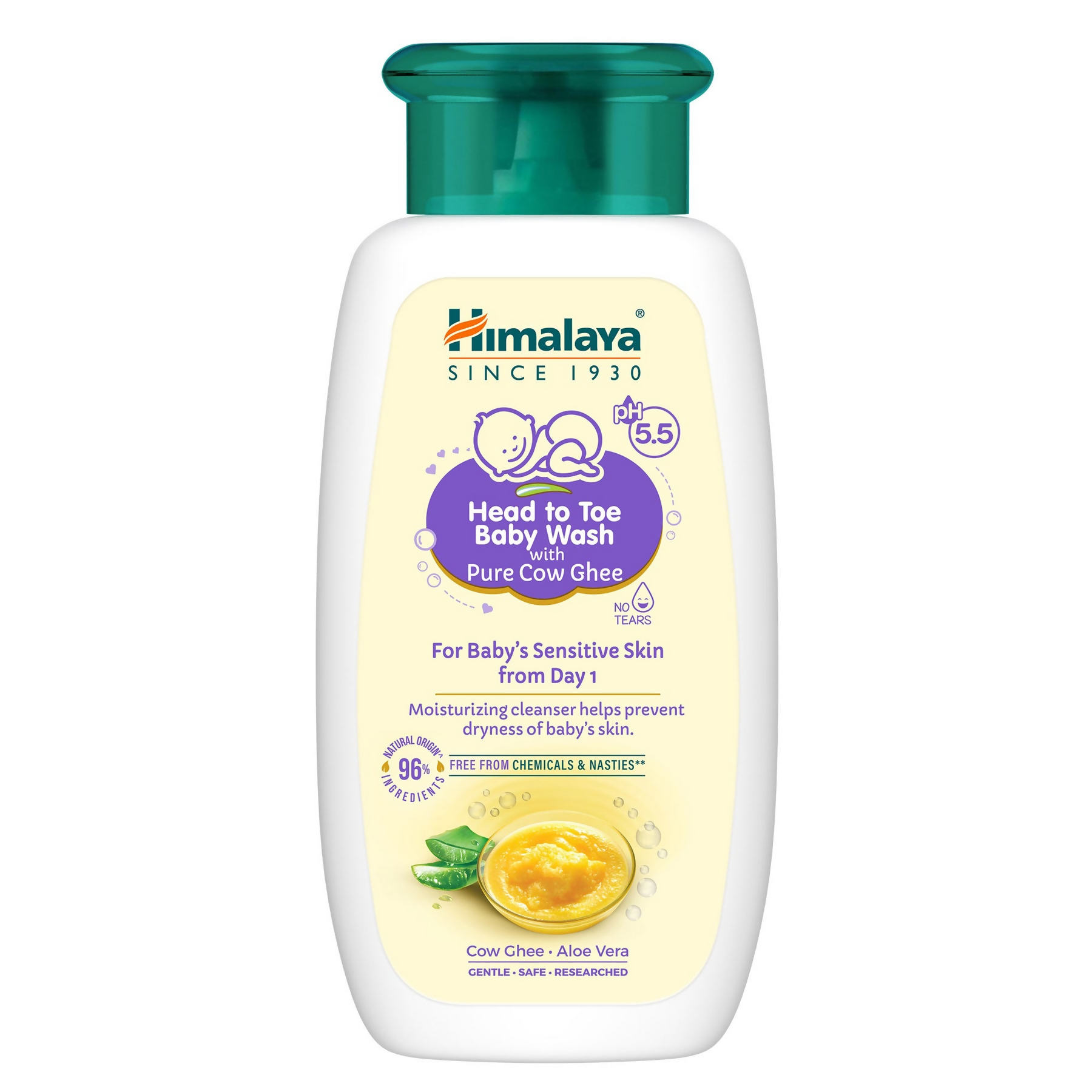 Himalaya Herbals Head to Toe Baby Wash with Pure Cow Ghee | Grab2Buy