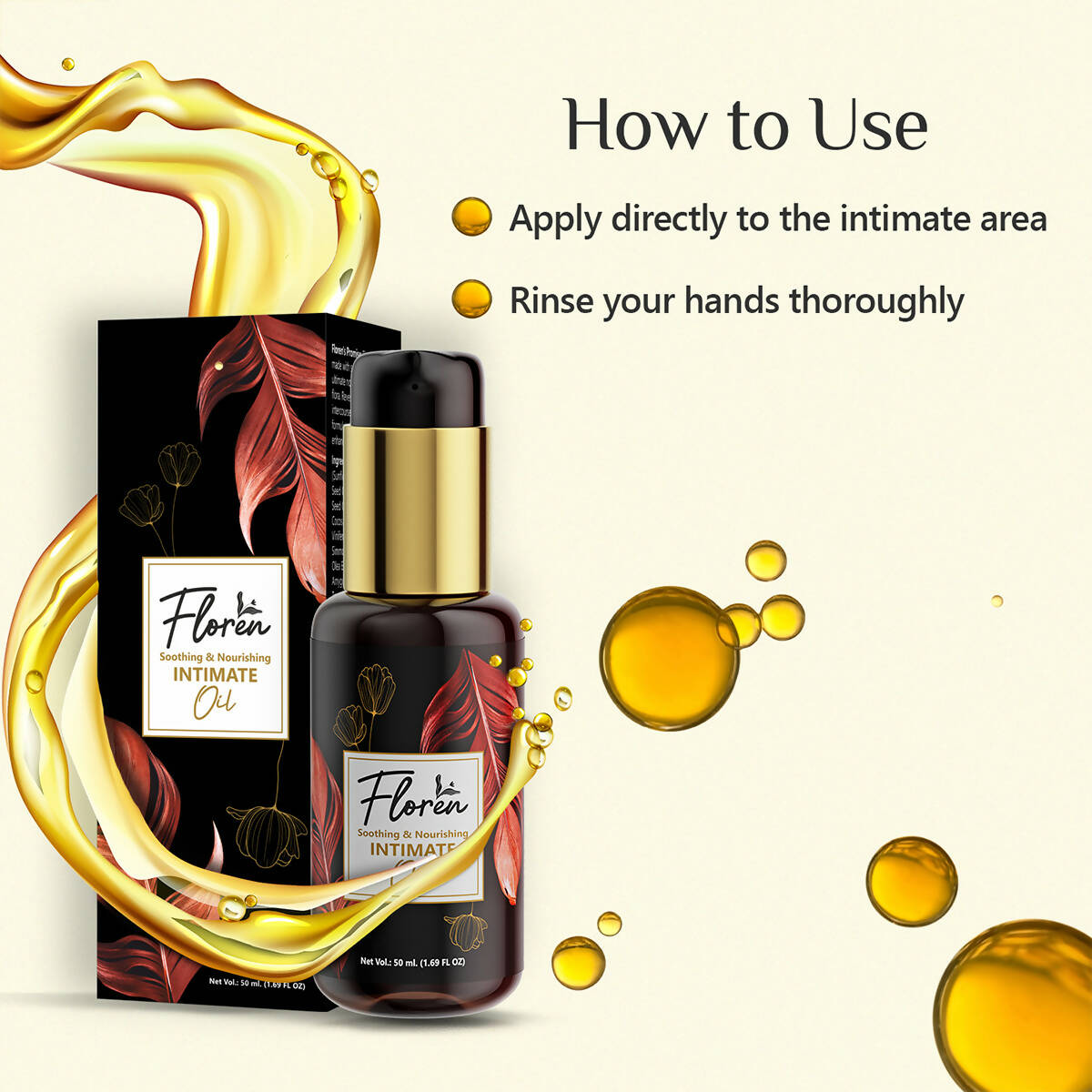 Floren Soothing & Nourishing Intimate Oil for Women | Grab2Buy