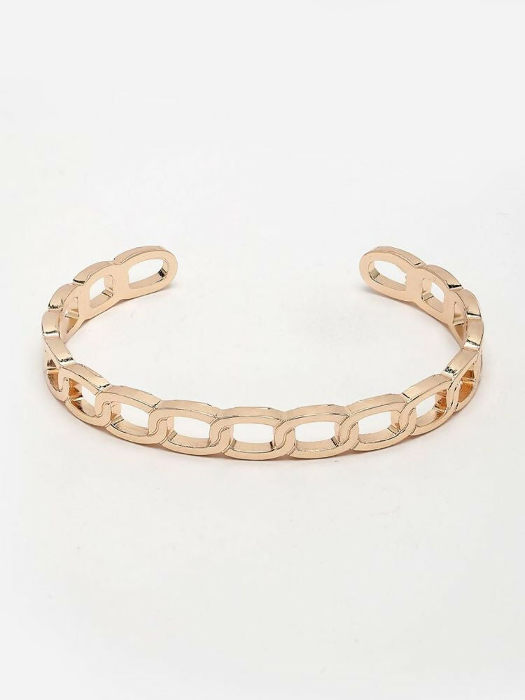 NVR Men's Rose Gold Plated Cuff Bracelet | Grab2Buy