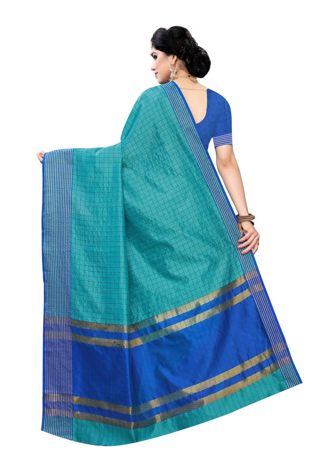 Vamika Cotton Silk Manipuri Rama Weaving Saree (Manipuri Rama) | Grab2Buy