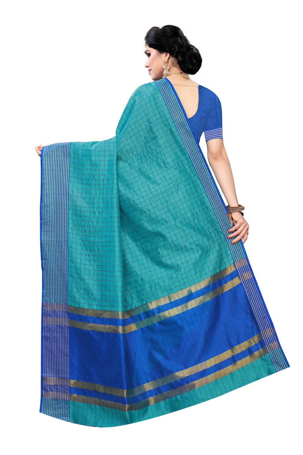 Vamika Cotton Silk Manipuri Rama Weaving Saree (Manipuri Rama) | Grab2Buy