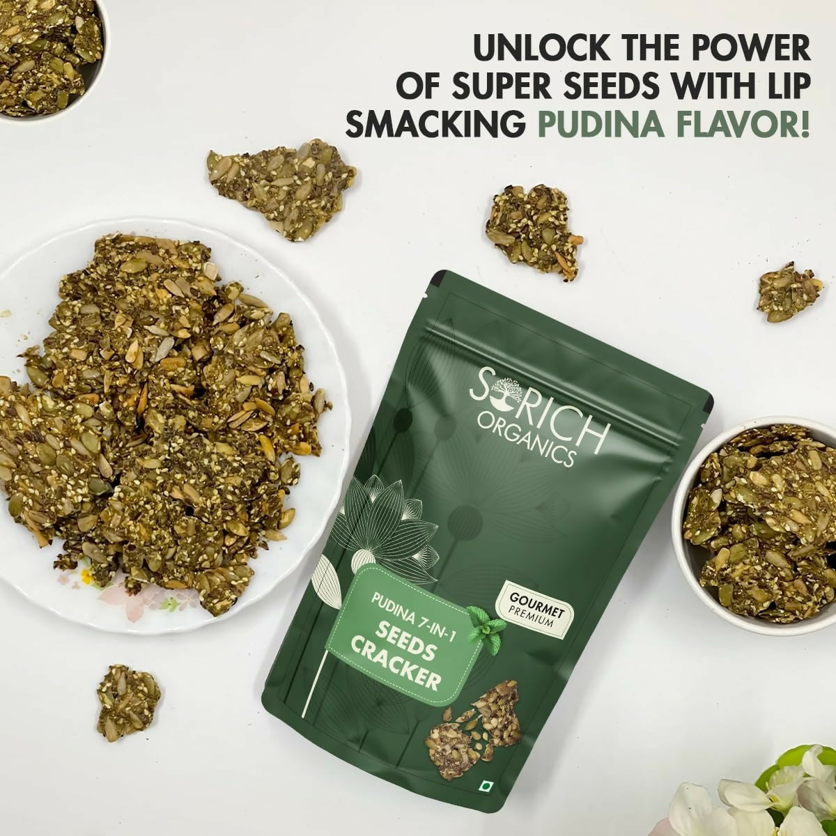 Sorich Organics Pudina 7-in-1 Seeds Cracker | Grab2Buy