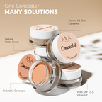 Mila Beaute Conceal It Pot Concealer Creamy Matte Finish with SPF 15 - Pure Beige | Grab2Buy