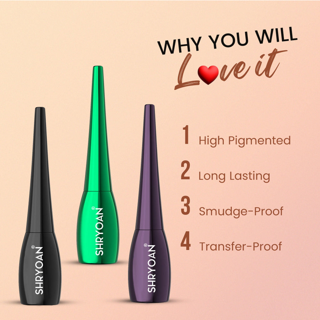 Shryoan Super Flow Eyeliner - Green | Grab2Buy