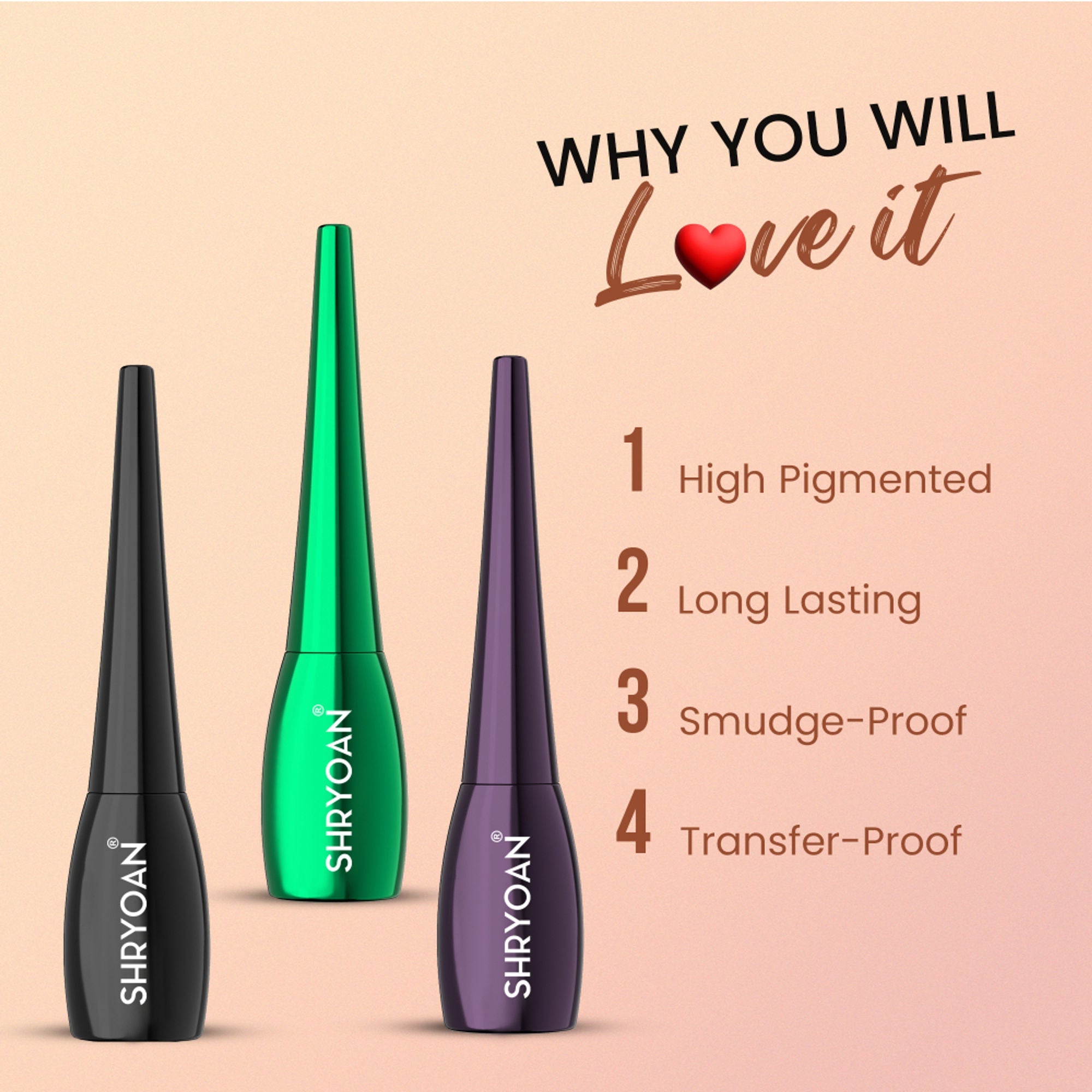 Shryoan Super Flow Eyeliner - Green | Grab2Buy
