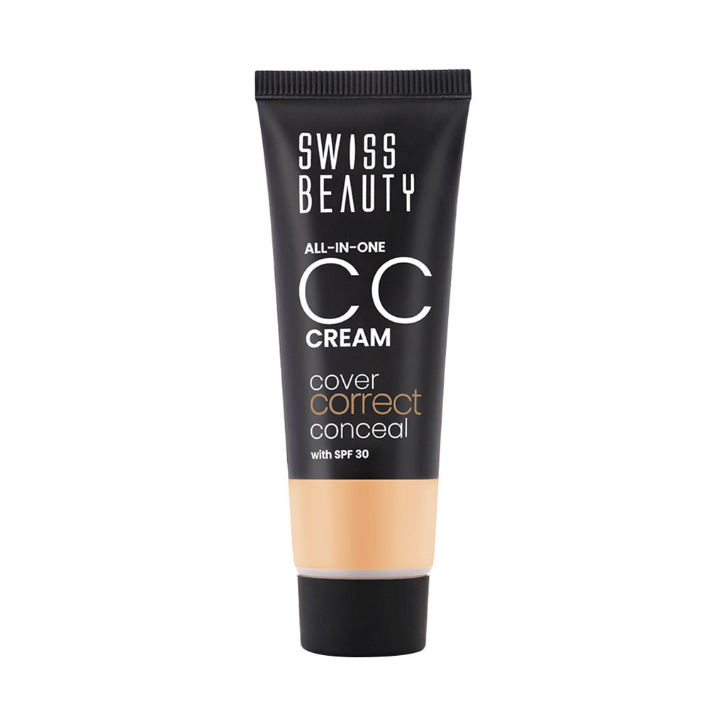 Swiss Beauty All-In-One CC Cream Cover Correct & Conceal - 04 Light Beige
