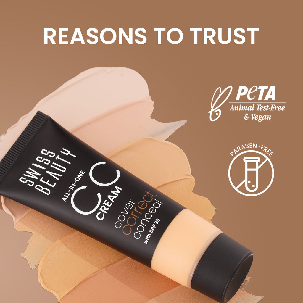 Swiss Beauty All-In-One CC Cream Cover Correct & Conceal - 05 Sand Beige