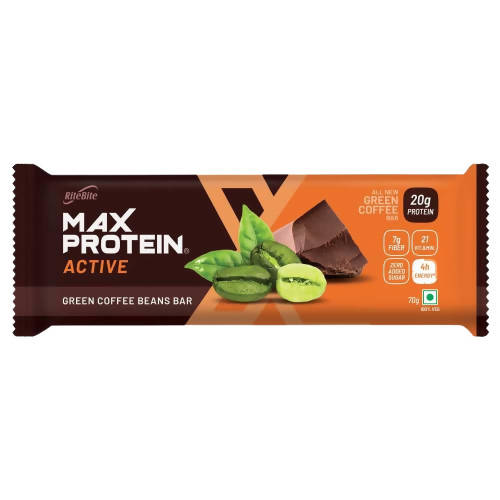 RiteBite Max Protein Active Green Coffee Beans Bar | Grab2Buy