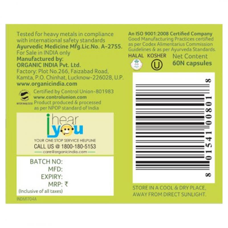 Organic India Flexibility - 60 Capsules | Grab2Buy
