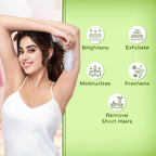 VI-JOHN Feather Touch Cucumber & Aloevera Hair Removal Cream for Women for Sensitive Skin Suitable for Legs, Underarms, Bikini Line, Arms