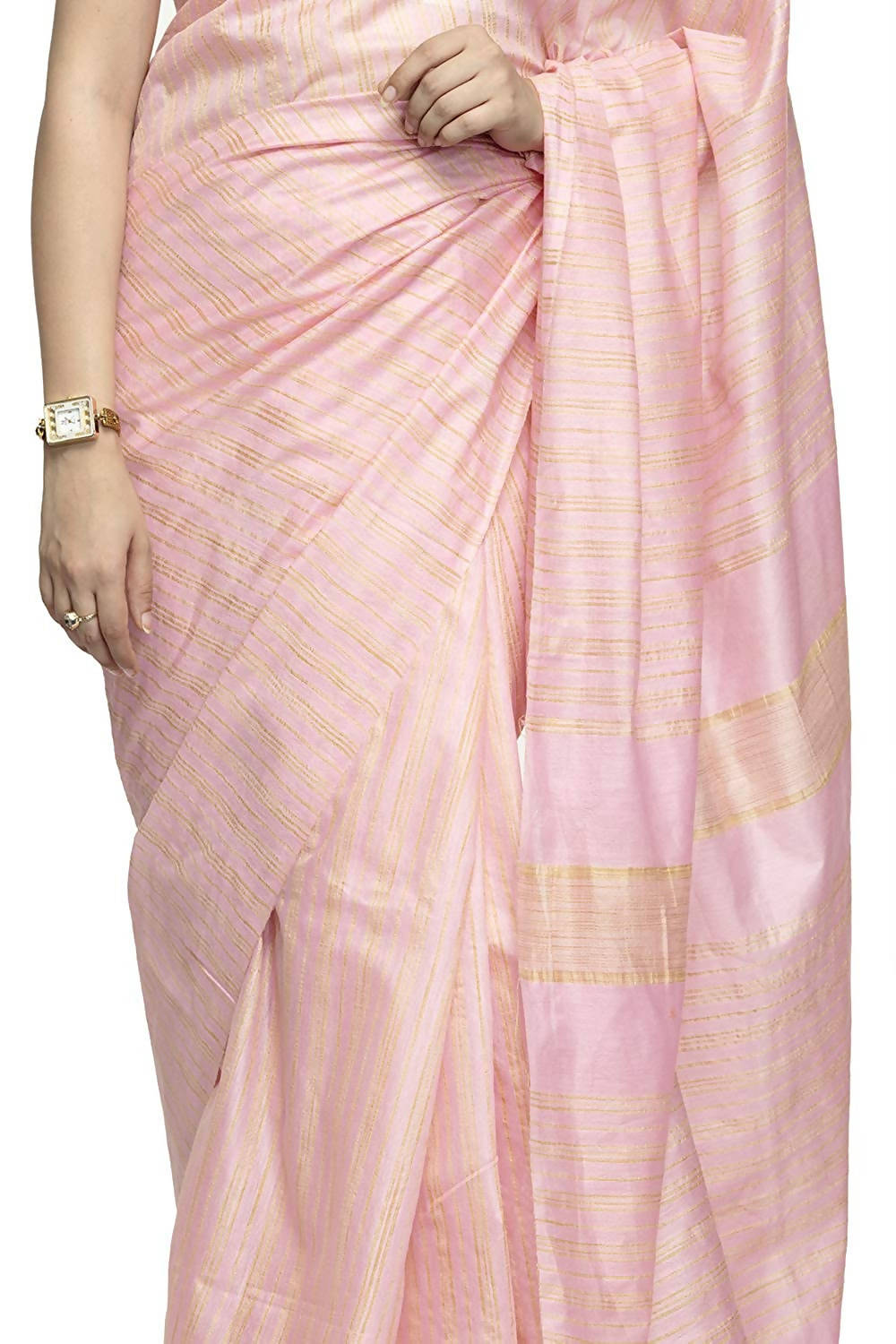 Mominos Fashion Baby Pink Color Bhagalpuri Saree | Grab2Buy