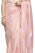 Mominos Fashion Baby Pink Color Bhagalpuri Saree | Grab2Buy