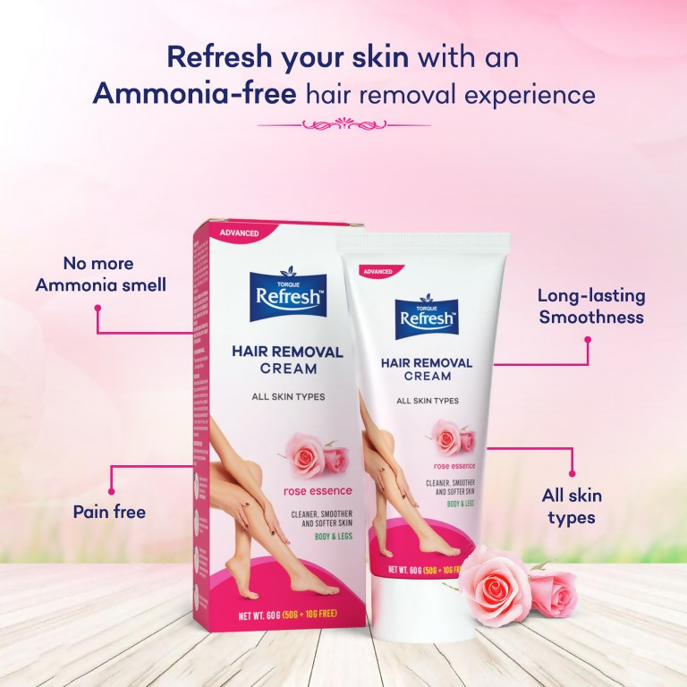 Torque's Refresh Hair Removal Cream With Rose Essence | Grab2Buy