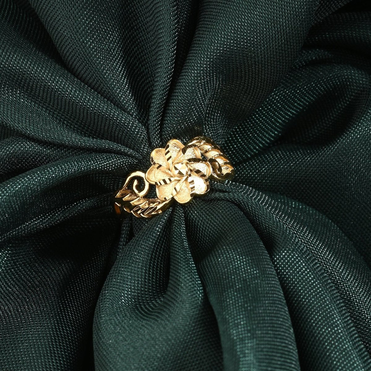 AanyaCentric Gold-Polished Jewelry Combo: Elegant Short Mangalsutra, Finger Ring, and American Diamond Earrings Set | Grab2Buy