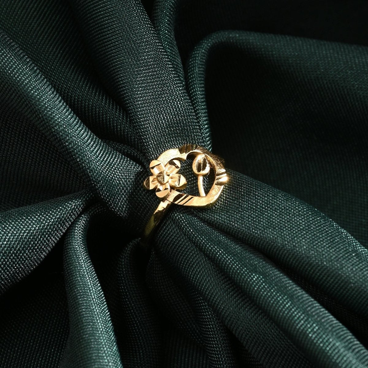 AanyaCentric Gold-Polished Jewelry Combo: Elegant Short Mangalsutra, Finger Ring, and American Diamond Earrings Set | Grab2Buy