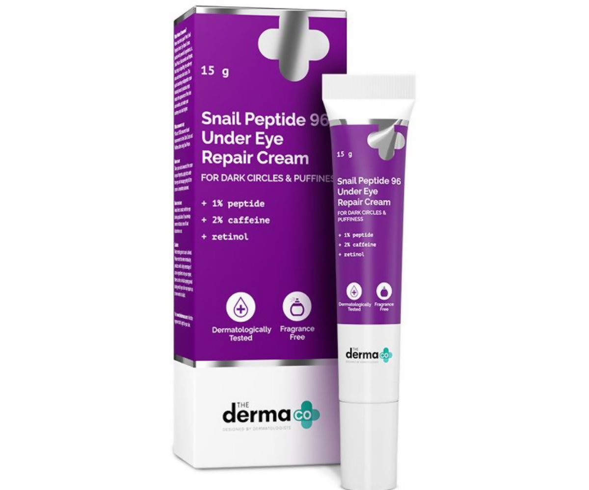 The Derma Co Snail Peptide 96 Under Eye Repair Cream With Snail Mucin & Peptide Complex For Dark Circles & Puffiness | Grab2Buy