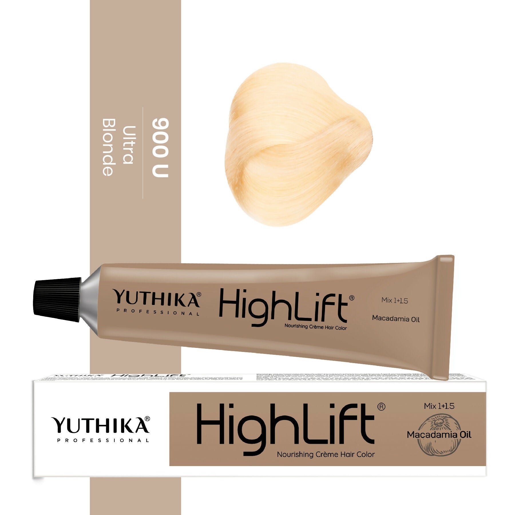 Yuthika Professional High lift Creme Hair Colour 900U Ultra Blonde | Grab2Buy