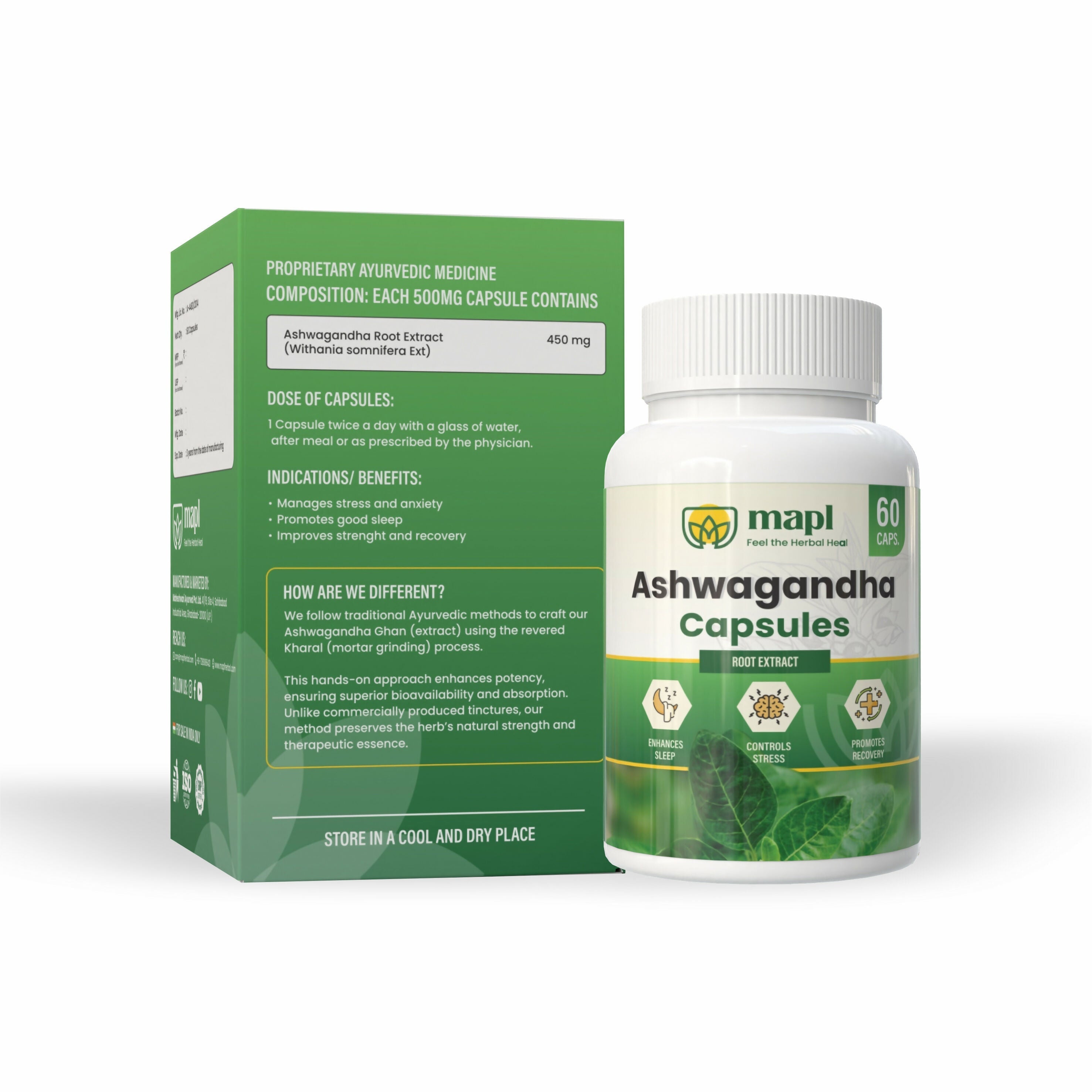 MAPL Ashwagandha Capsules | Grab2Buy