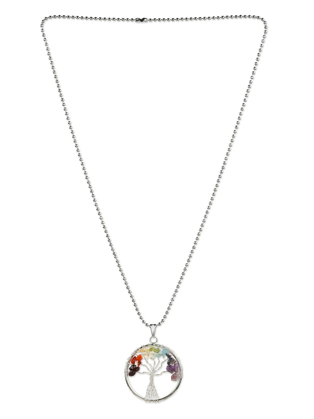 Women's Silver-Toned Blue Silver-Plated Handcrafted Chain - Ruby Raang | Grab2Buy